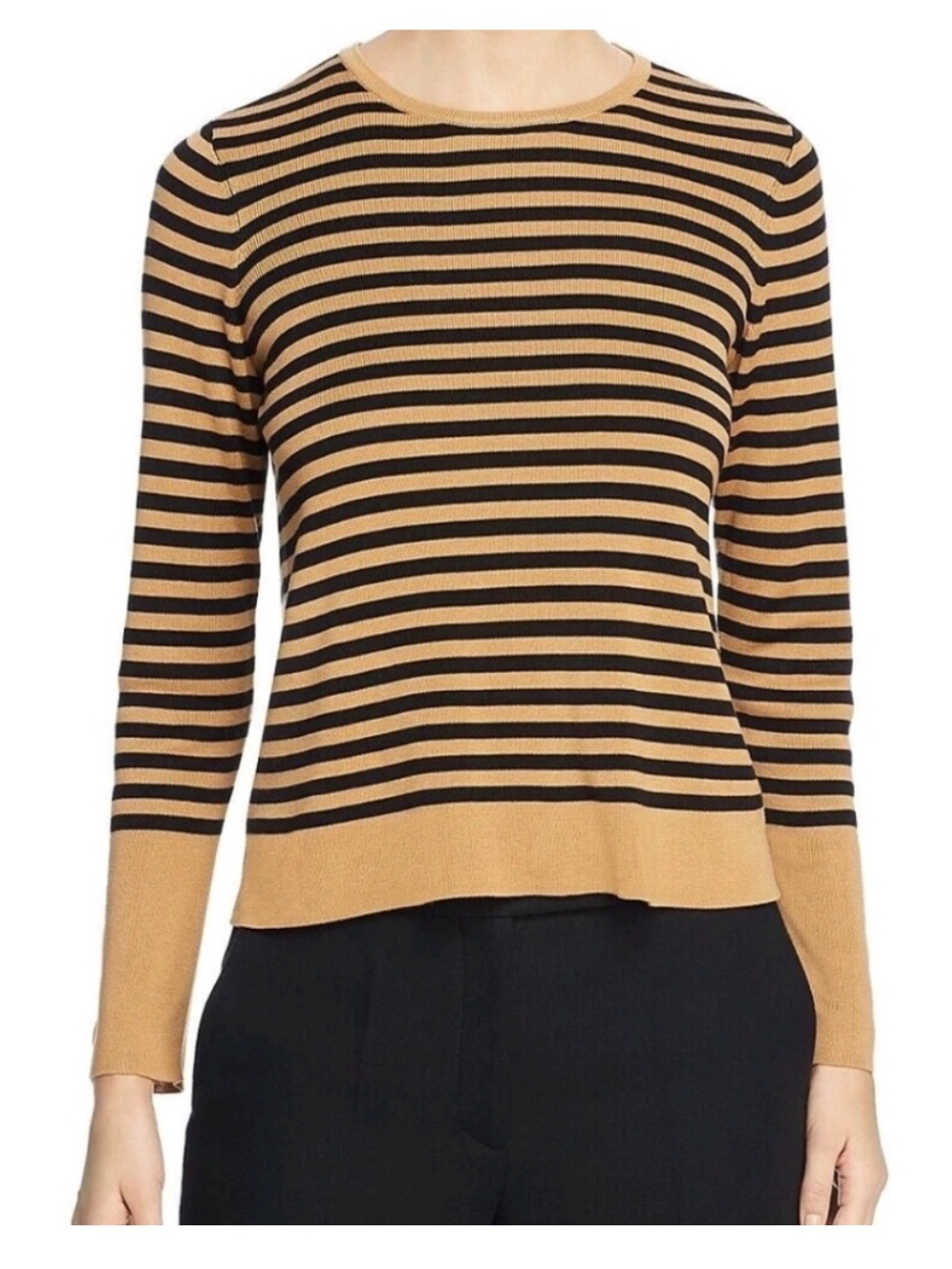 Eileen Fisher Tencel Silk Striped Top